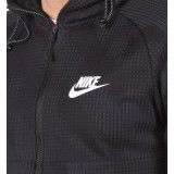 NIKE M NSW AV15 HOODIE FLC FZ AOP 885937-010 Black Image 1