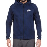 NIKE M NSW AV15 HOODIE FLC FZ AOP 885937-429 Blue Image 