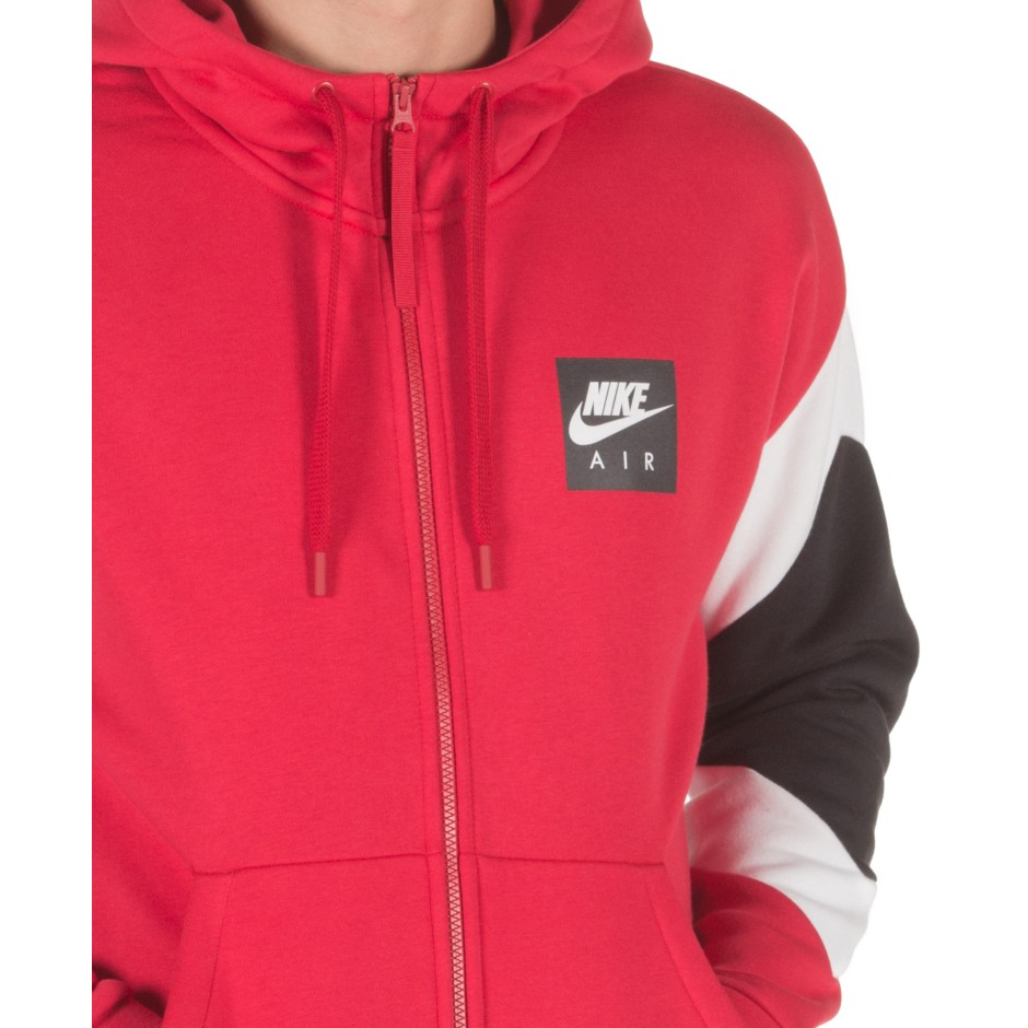 NIKE M NSW AIR HOODIE FZ FLC 928629 687 Red Zakcret.gr