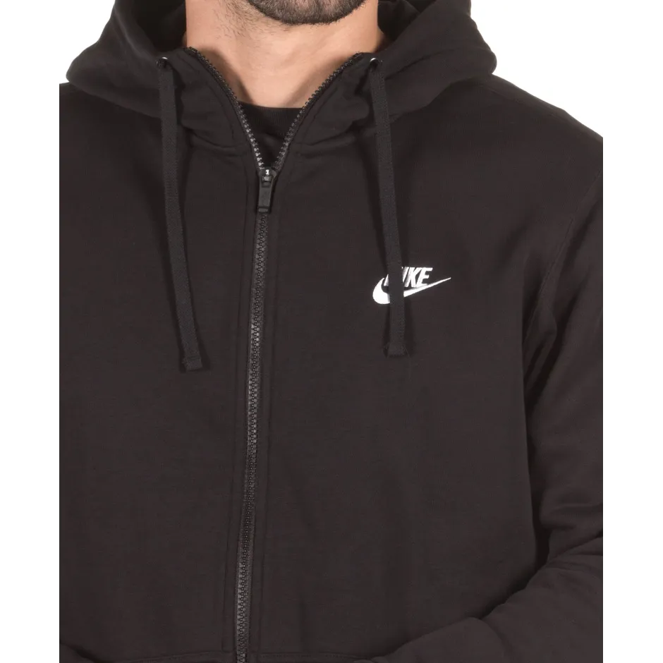 NIKE M NSW CLUB HOODIE FZFT 804391-010 Black - Zakcret.gr