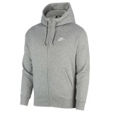 NIKE M NSW CLUB HOODIE FZ BB BV2645-063 Grey Image 2