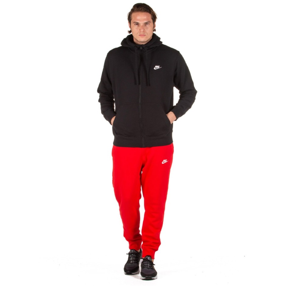 Nike Sportswear Club Fleece Μαύρο - Ανδρική Ζακέτα 