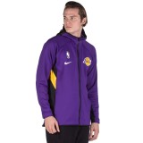 NIKE LOS ANGELES LAKERS THERMA FLEX SHOWTIME MEN'S NBA HOODIE AT8470-504 Purple Image 