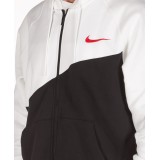 NIKE SPORTSWEAR SWOOSH MEN'S FULL-ZIP HOODIE BV5237-011 White-Black Image 1