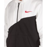 NIKE SPORTSWEAR SWOOSH MEN'S FULL-ZIP HOODIE BV5237-011 Λευκό-Μαυρο