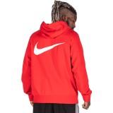 NIKE SPORTSWEAR SWOOSH MEN'S FULL-ZIP FRENCH TERRY HOODIE CT7362-657 Red Image 0