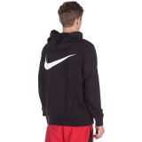 NIKE SPORTSWEAR SWOOSH MEN'S FULL-ZIP FRENCH TERRY HOODIE CT7362-010 Black Image 0