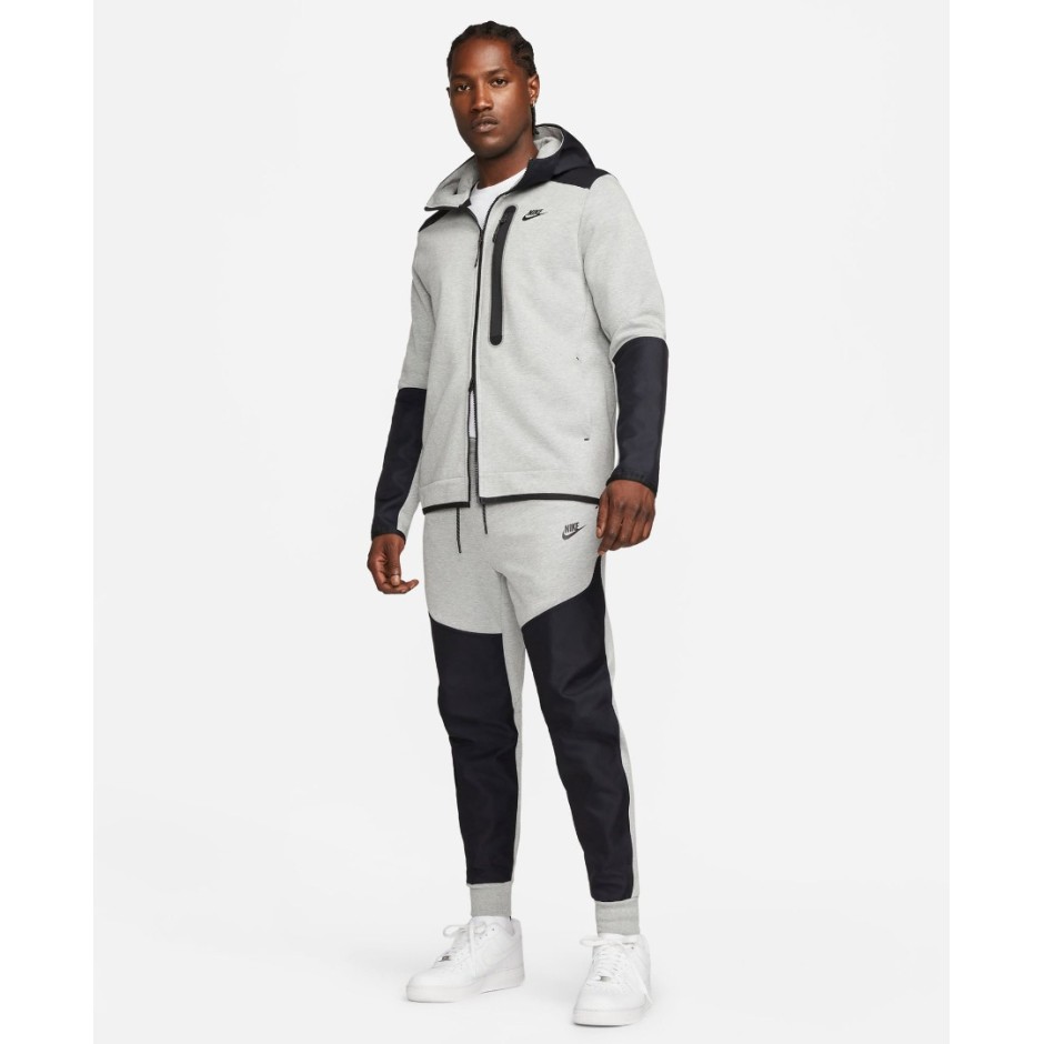 NIKE M NK TCH FLC OVERLAY FZ DR6165-063 Grey - Zakcret.gr