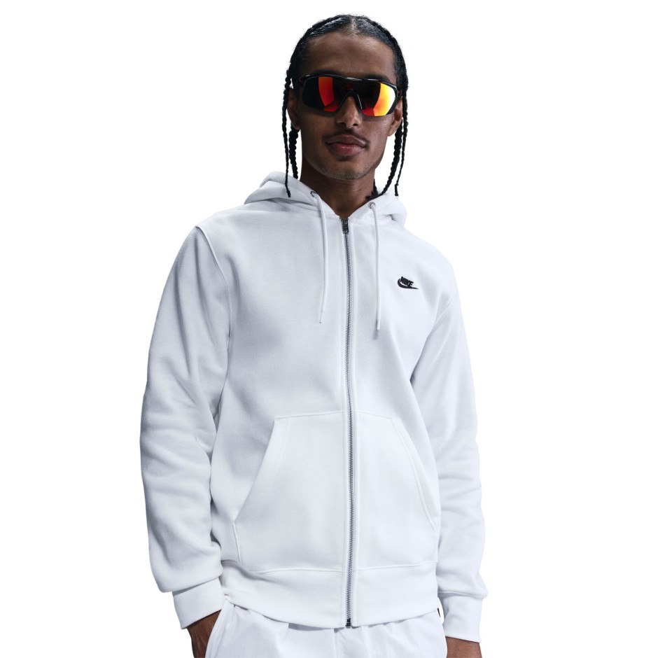 Ανδρική Ζακέτα Λευκή - Nike Club