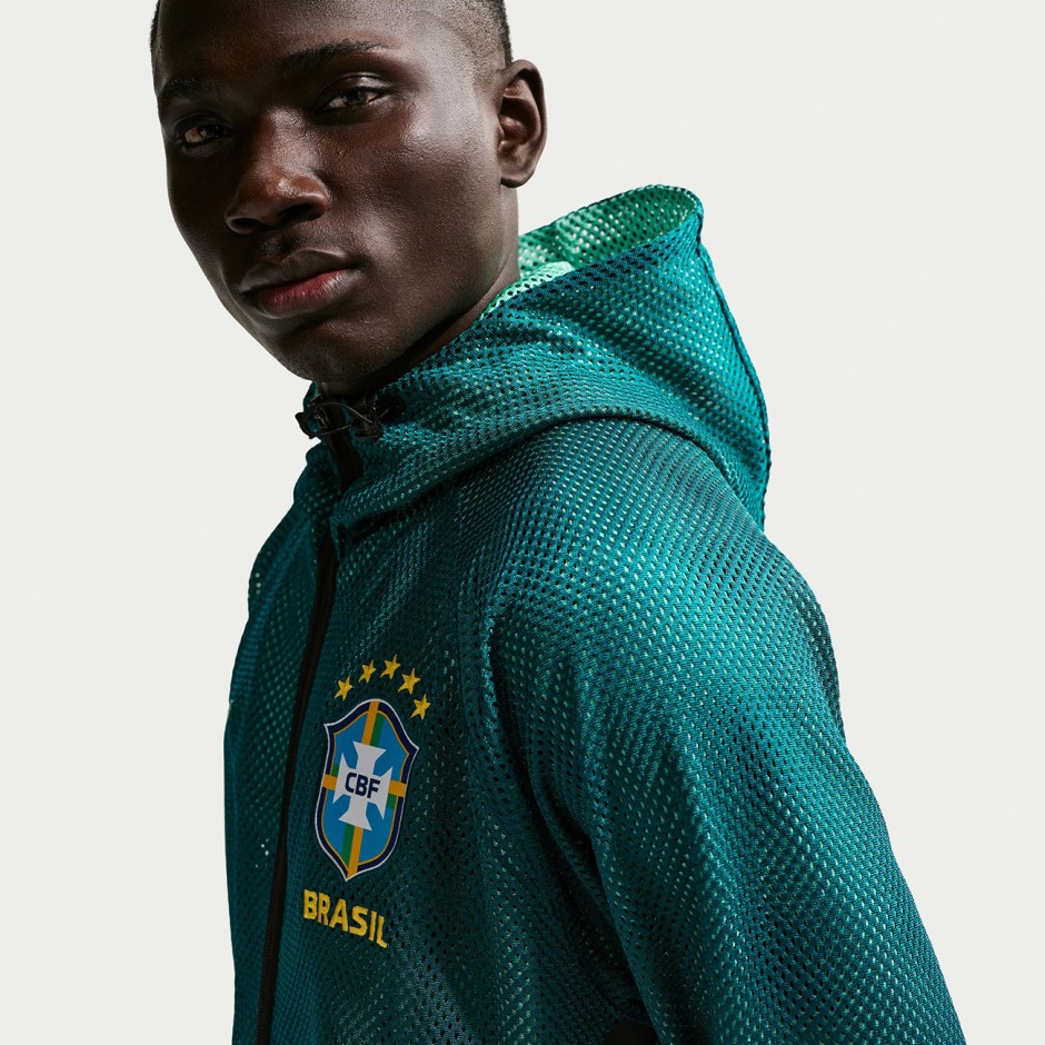 Men's Football Jacket Green - Nike Brazil