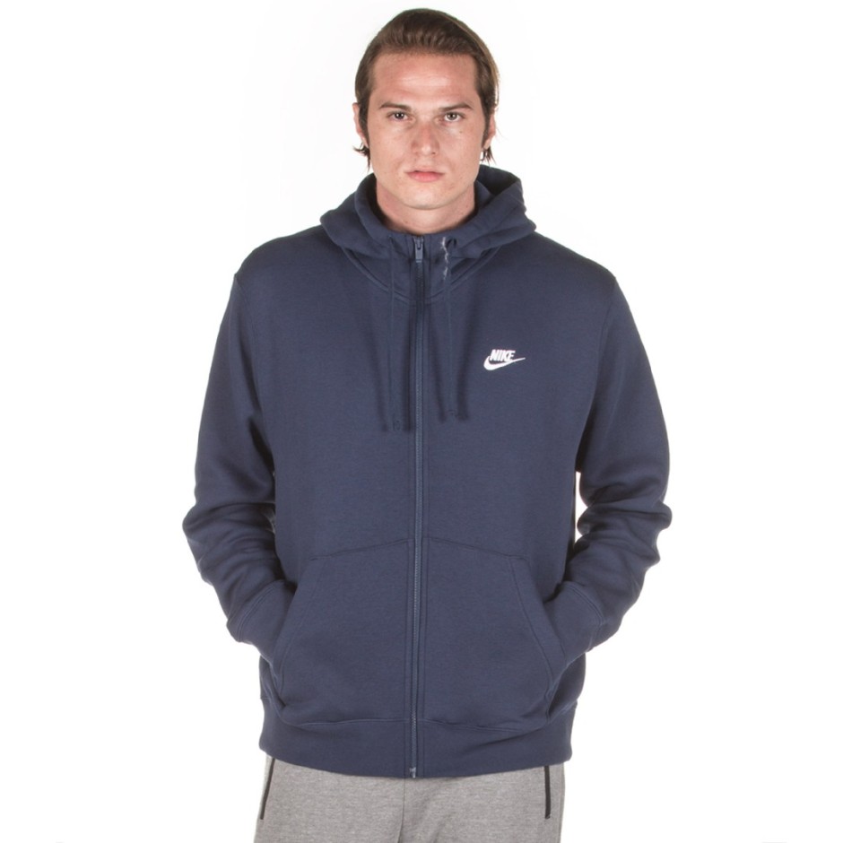 NIKE M NSW CLUB HOODIE FZ BB BV2645-410 Blue