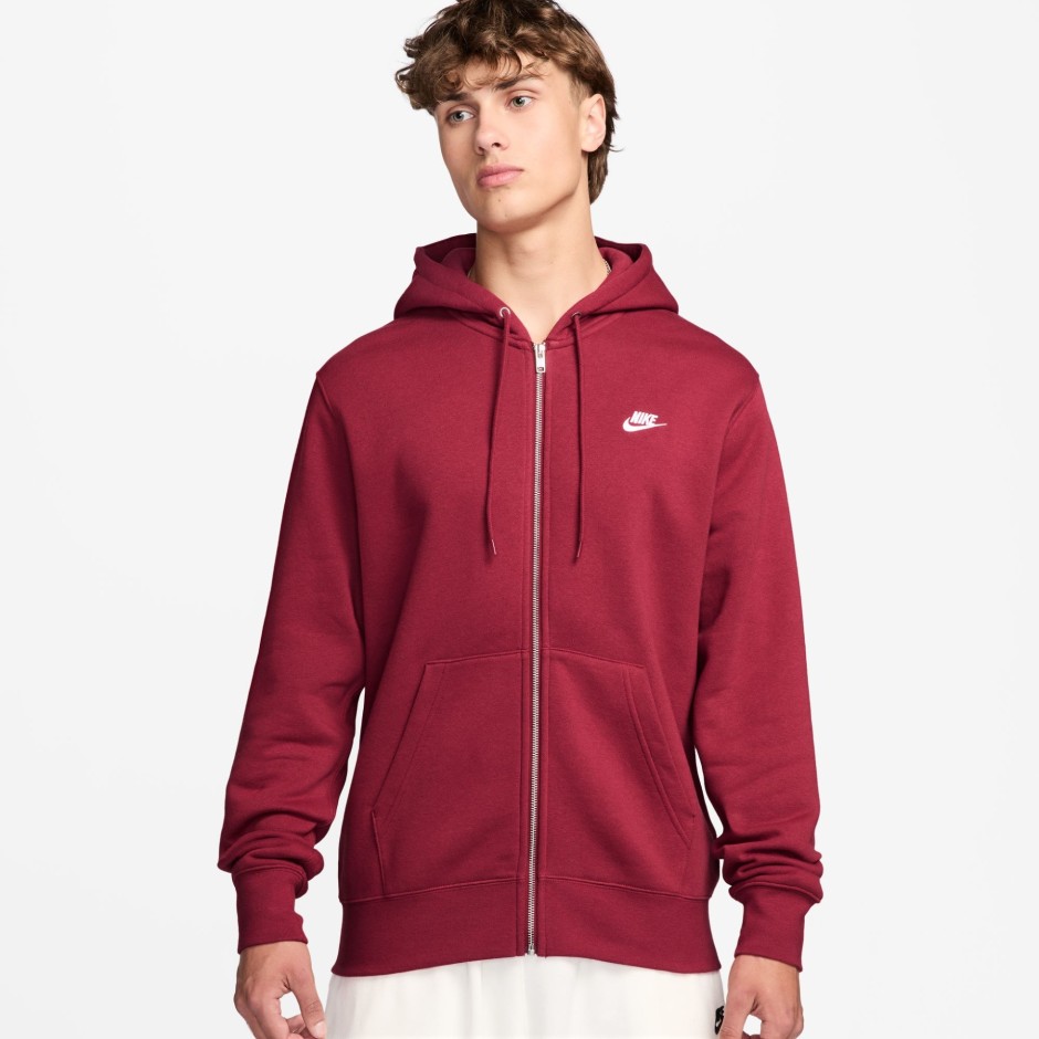 Ανδρική Ζακέτα Μπορντό - Nike Club