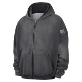 Men's NBA Full-Zip Hoodie Coal - Nike Boston Celtics Standard Issue Image 