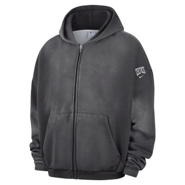 Men's NBA Full-Zip Hoodie Coal - Nike Boston Celtics Standard Issue