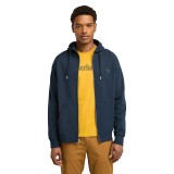 TIMBERLAND EXETER RIVER BRUSHED FULL ZIP HOODIE TB0A2BNBZ02-Z02 Blue Image 