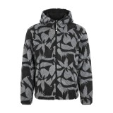 Men's Fleece Jacket Black - Funky Buddha Image 