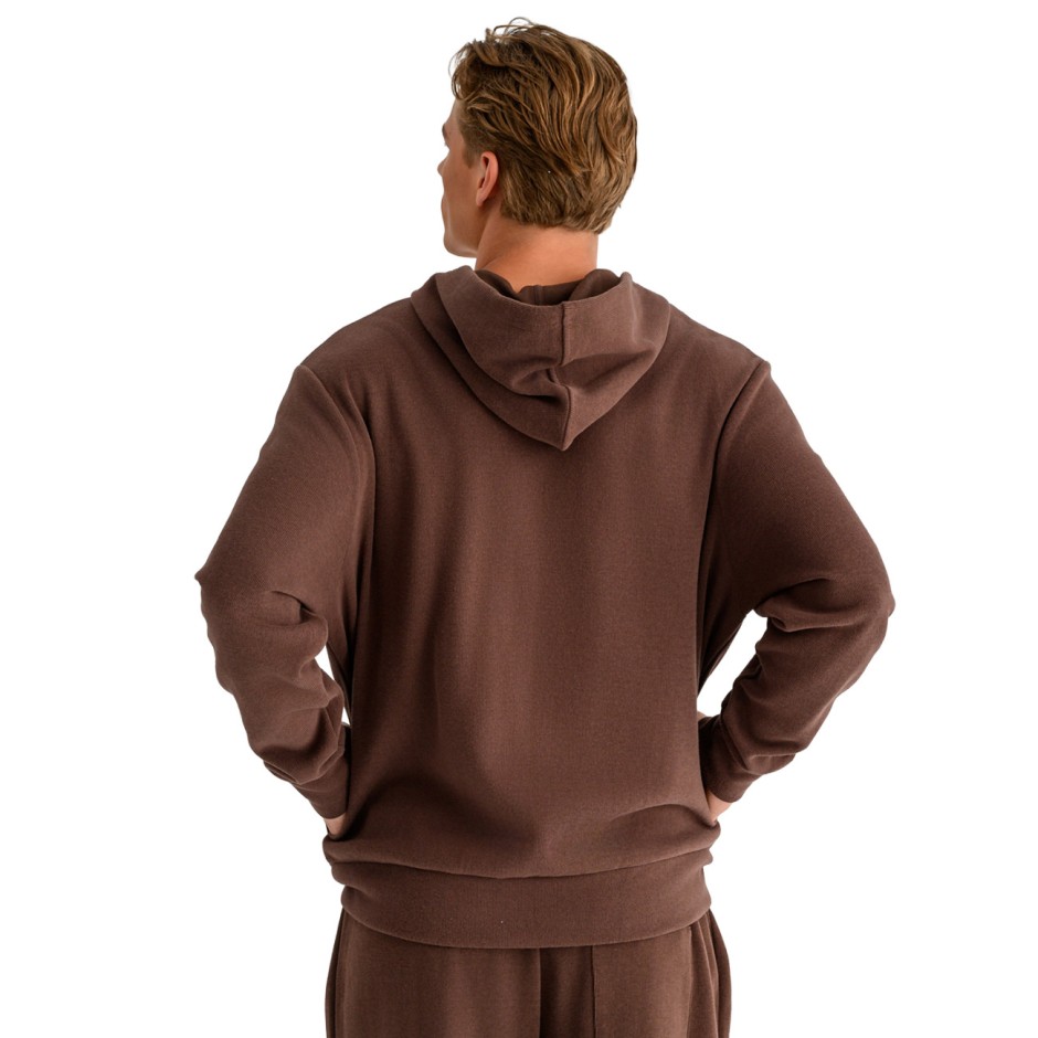 Men's Full-Zip Hoodie Brown - Bodytalk 