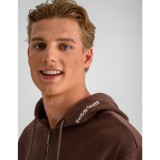 Men's Full-Zip Hoodie Brown - Bodytalk  Image 2