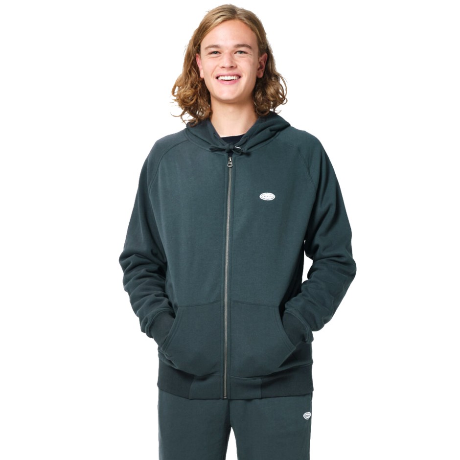 EMERSON SIGNATURE ZIP HOODIE 202.EM21.55-PINE GREEN Χακί