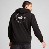PUMA POWER GRAPHIC FULL-ZIP HOODIE FL 681740-01 Black Image 0