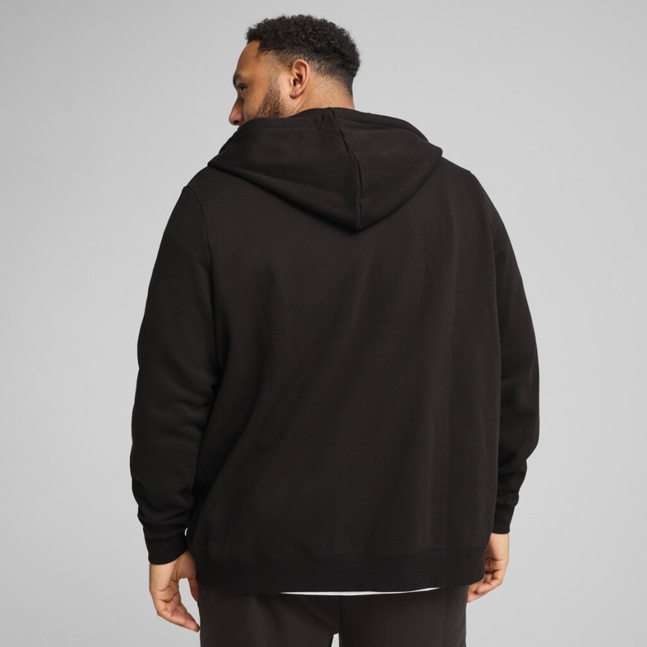PUMA ESS NO. 1 LOGO FULL-ZIP HOODIE FL 682586-01 Black