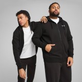 PUMA ESS NO. 1 LOGO FULL-ZIP HOODIE FL 682586-01 Black Image 4