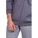 BODY ACTION FUR LINED ZIP HOODIE 073918-01-03E Ανθρακί Εικόνα 4