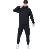 Ανδρική Ζακέτα Μαύρη - Body Action Tech Fleece Εικόνα 2