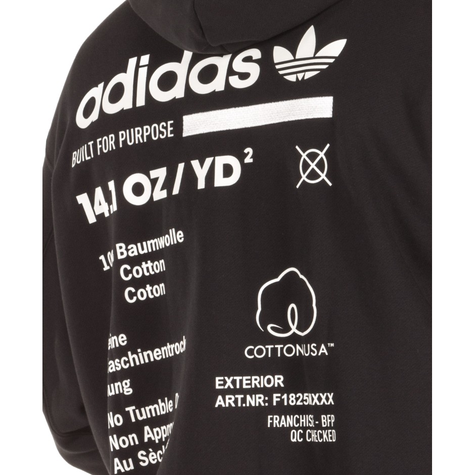 adidas Originals KAVAL FZ HOODIE DH4989 Μαύρο