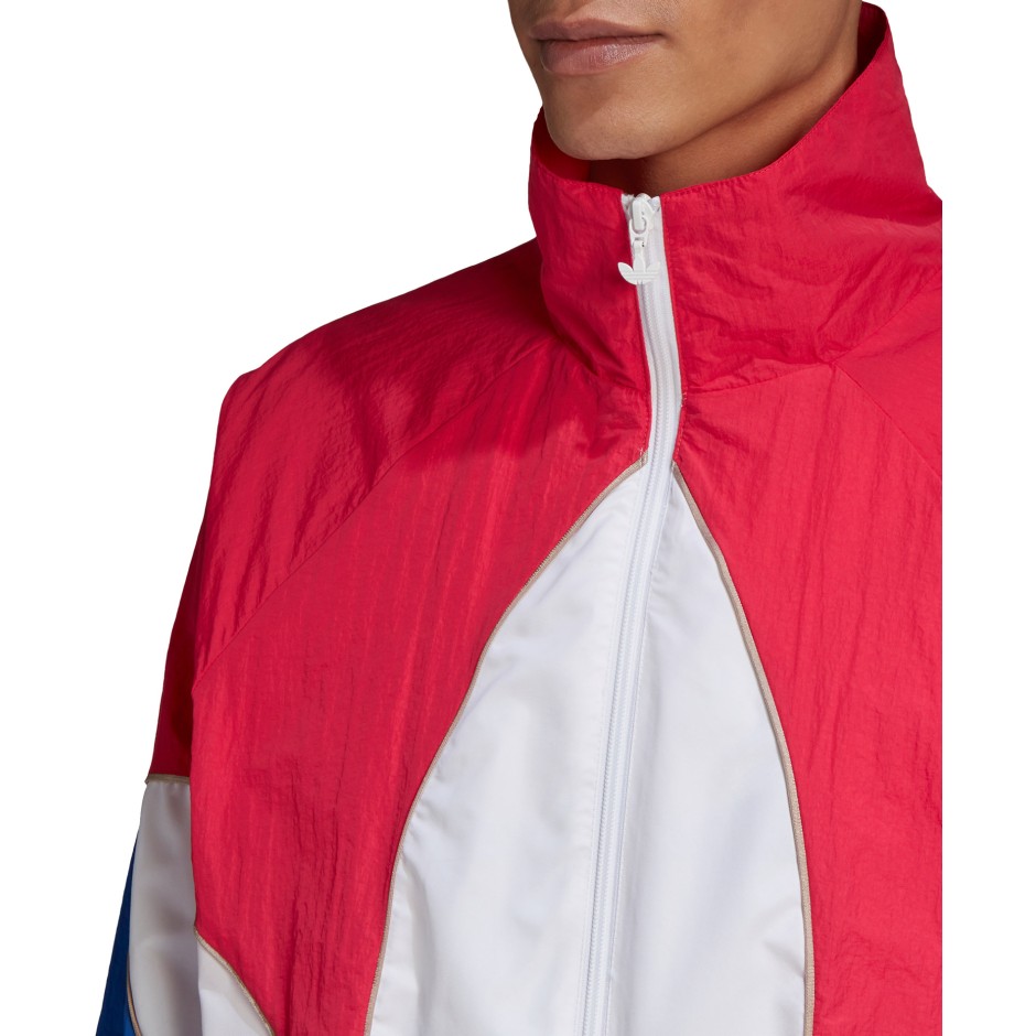 adidas Originals BIG TREFOIL OUTLINE WOVEN COLORBLOCK TRACK JACKET GE6224 Colorful