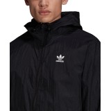 adidas Originals ADICOLOR ESSENTIALS TREFOIL WINDBREAKER H34687 Black Image 1