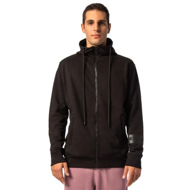 BE:NATION FULL ZIP WITH HOODIE AND SIDE ZIP POCKETS 7302201-01 Black