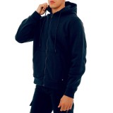 BE:NATION LOGO FULL ZIP HOODIE 07302301-4B Blue Image 1