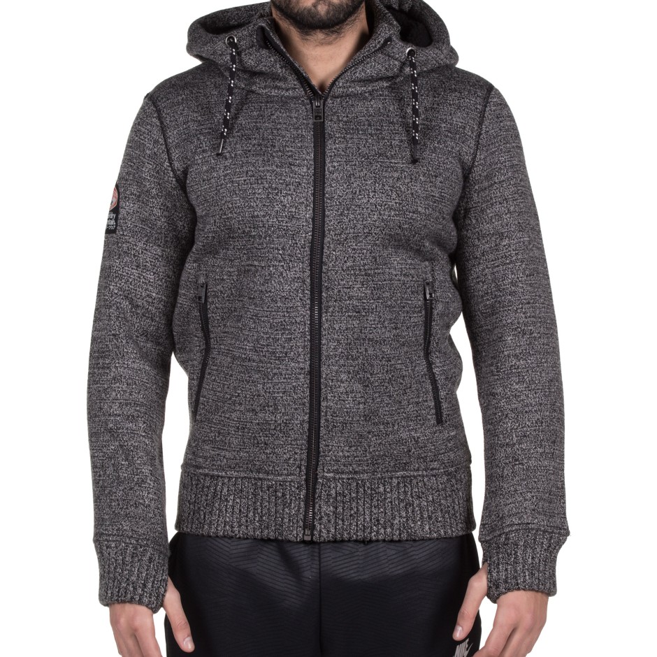 SUPERDRY EXPEDITION ZIPHOOD M20001MP-EZO Ανθρακί