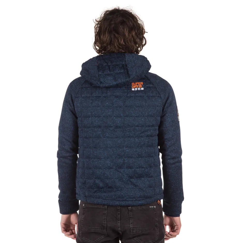 Superdry storm quilted zip hoodie clearance
