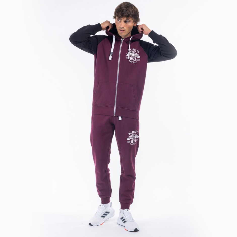 District75 Μπορντό - Ανδρική Ζακέτα 