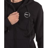 GSA SUPERCOTTON ZIPPER HOODIE 17-17026-01 BLACK Μαύρο