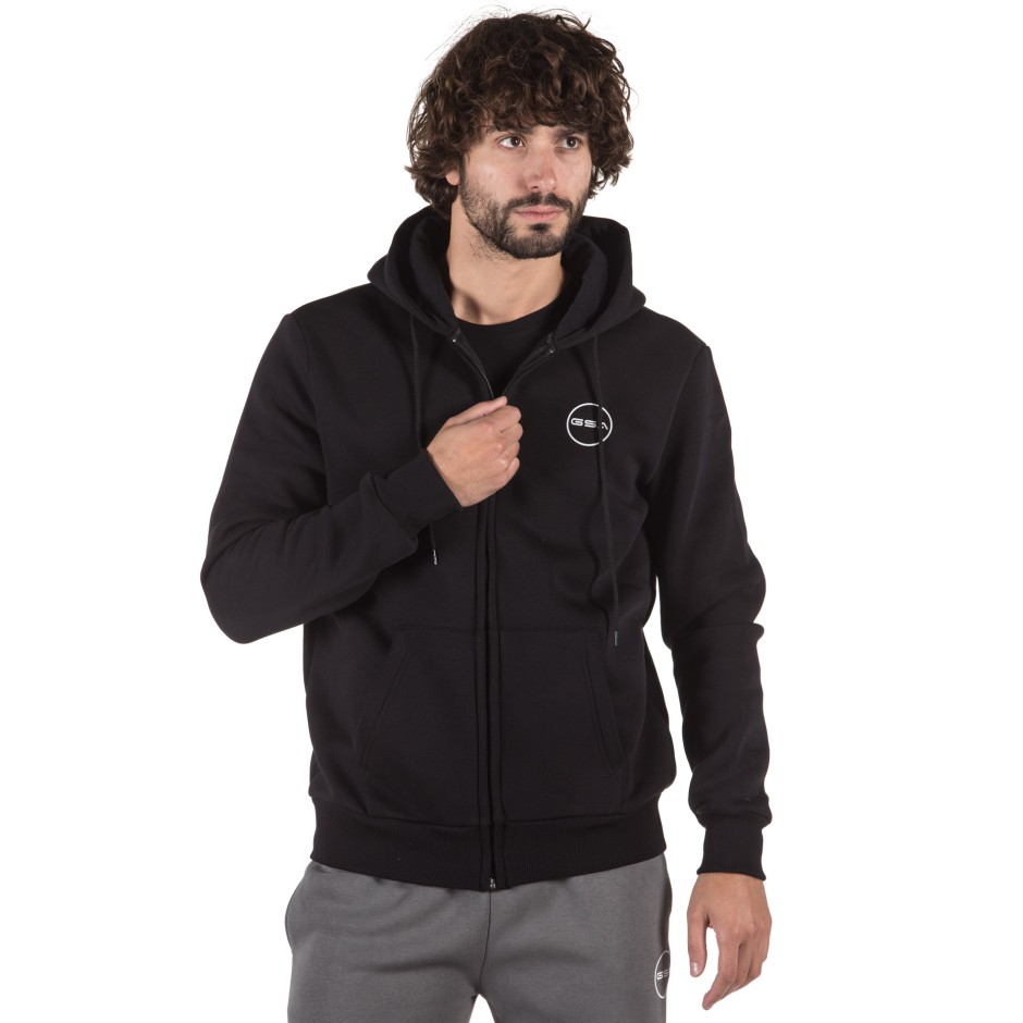 GSA SUPERCOTTON ZIPPER HOODIE 17-17026-01 BLACK Black