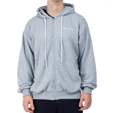 GSA SPORT HOODIE JACKET (BRUSHED) 28-1405-GREY MELANGE Grey