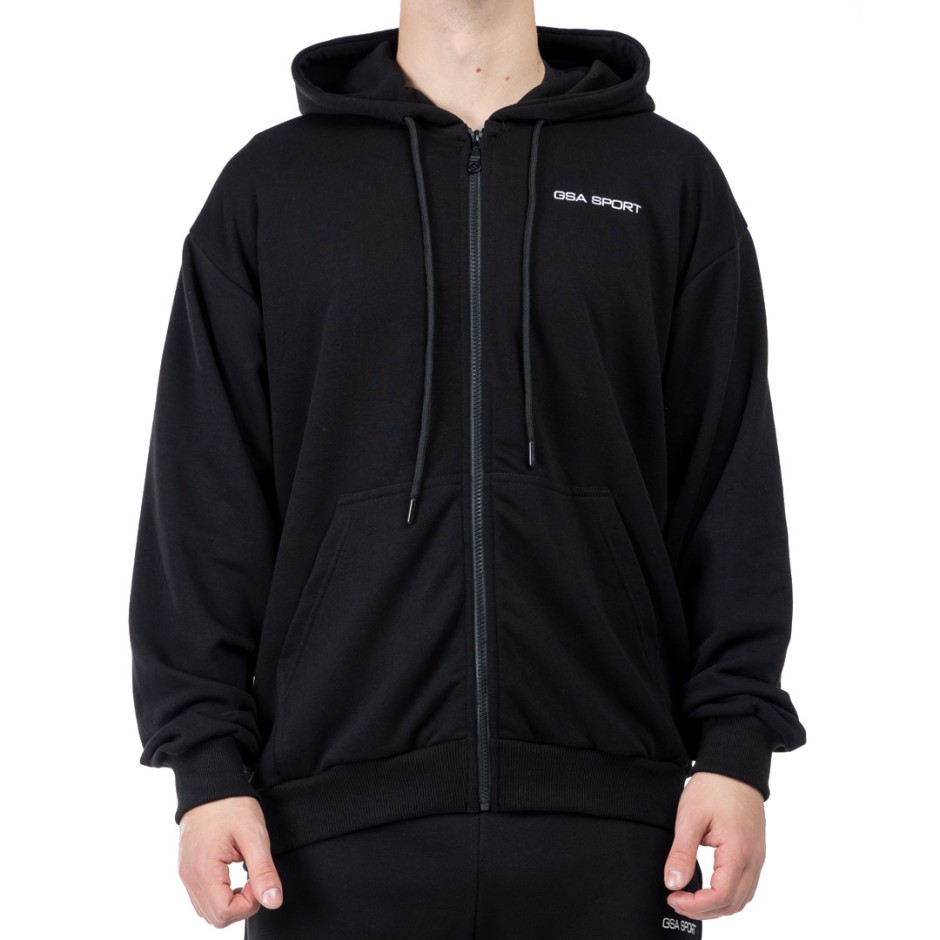 GSA SPORT HOODIE JACKET (BRUSHED) 28-1405-BLACK Black