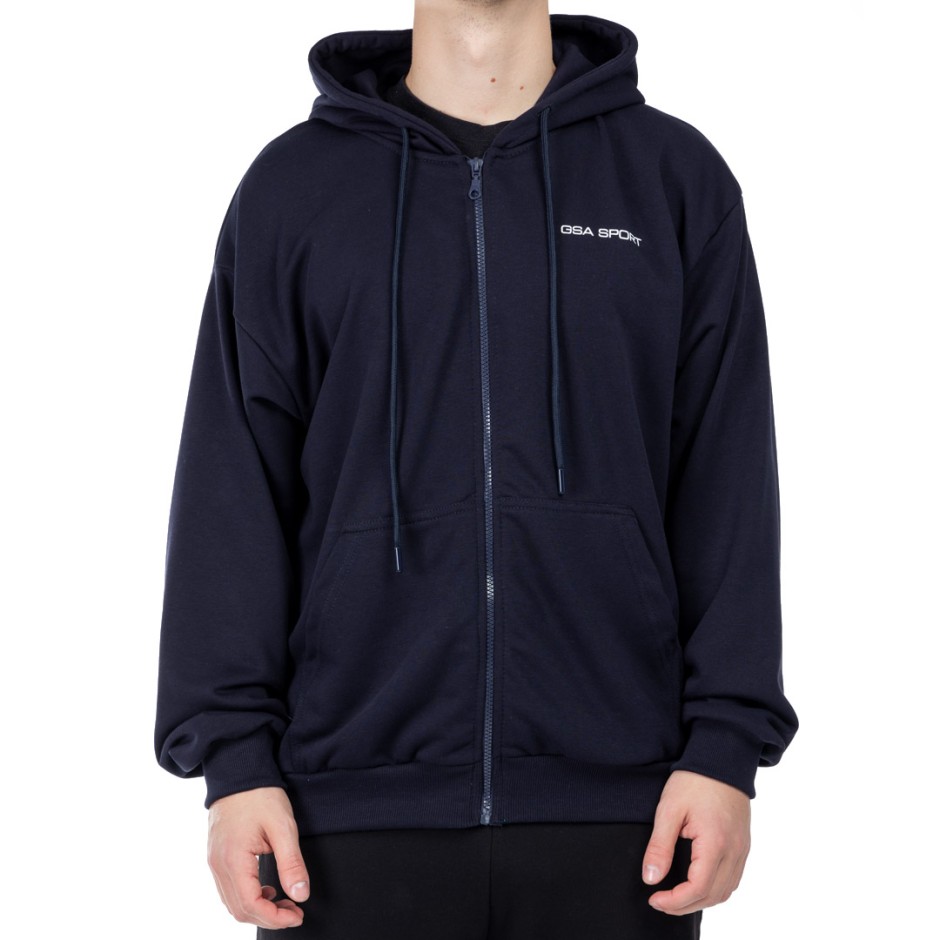 GSA SPORT HOODIE JACKET (BRUSHED) 28-1405-BLUE MARINE Blue