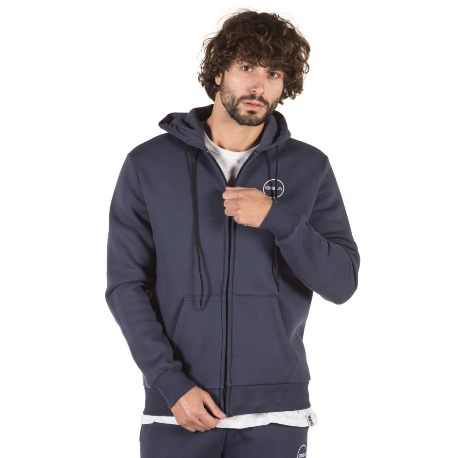 GSA SUPERCOTTON ZIPPER HOODIE 17-17026-03 INK Blue