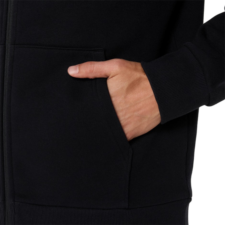 ASICS LOGO FLEECE FULL ZIP HOODIE 2031F325-001 Μαύρο
