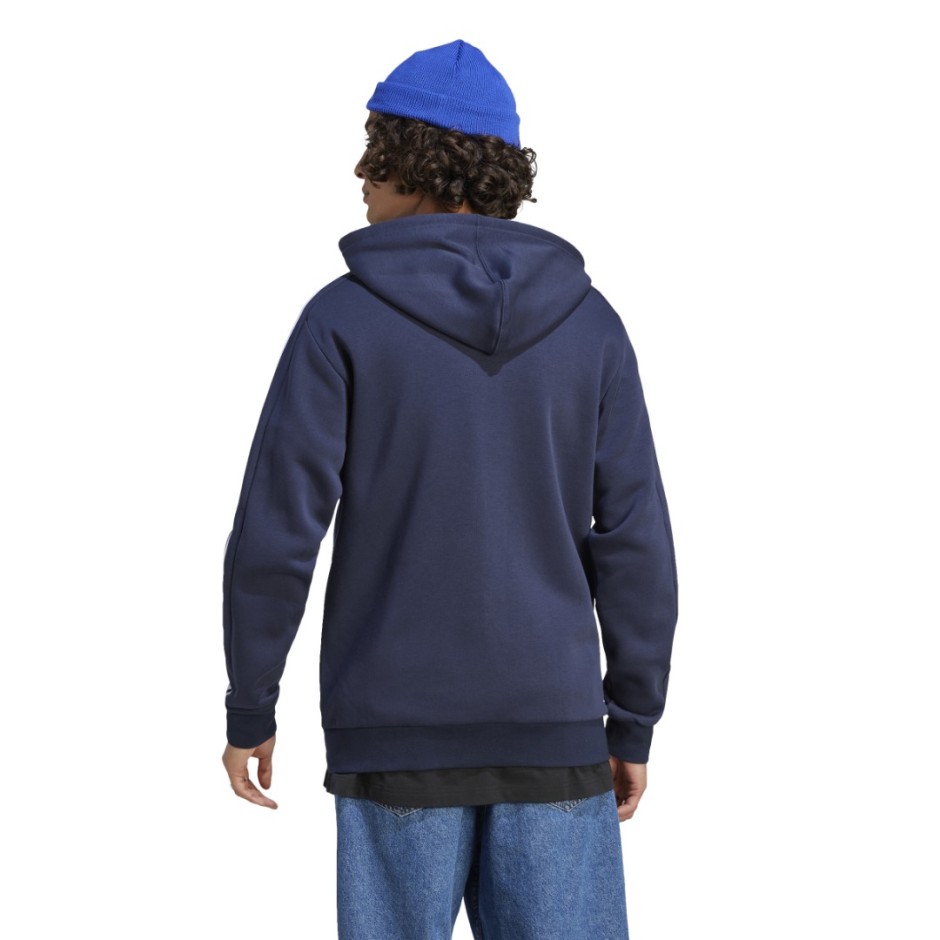Ανδρική Ζακέτα Μπλε - adidas Sportswear Essentials Fleece 3-Stripes