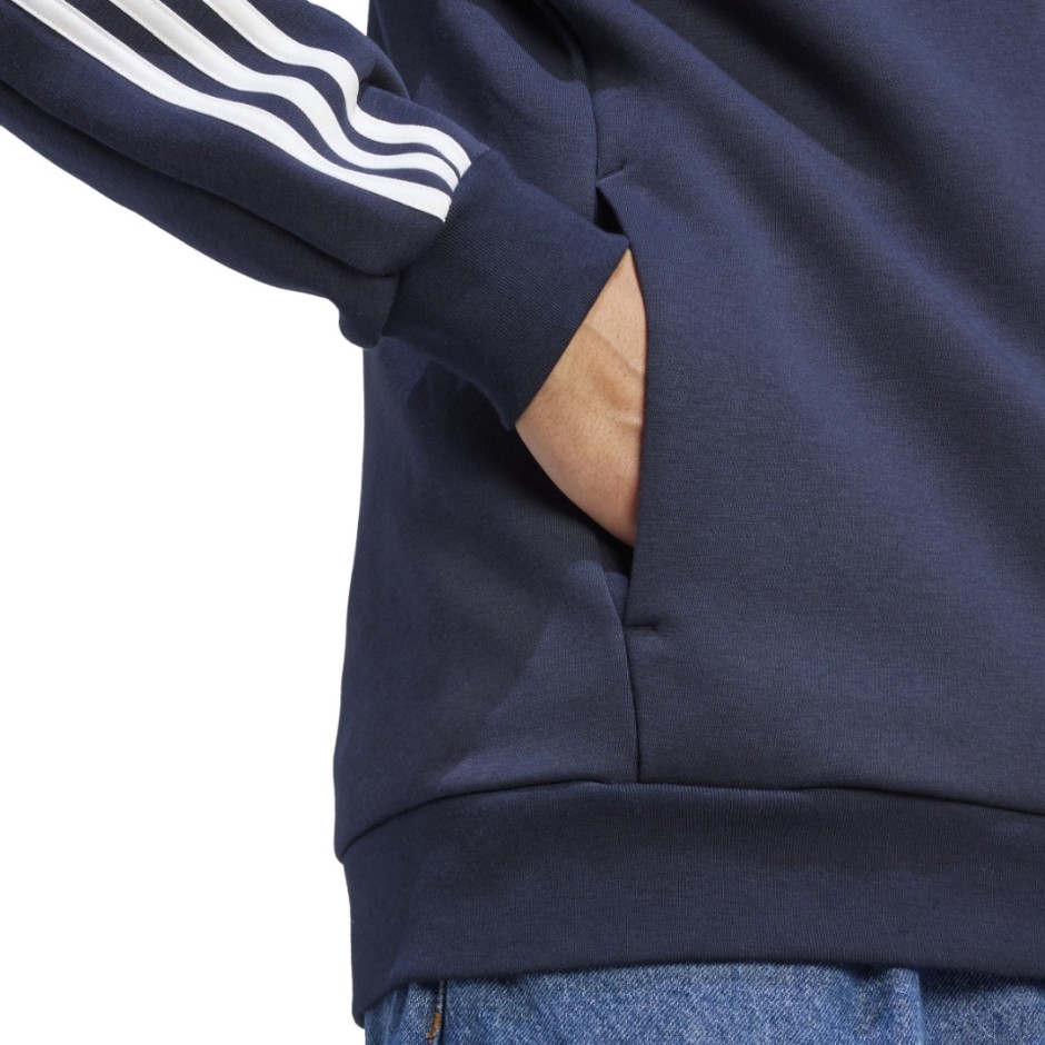 Ανδρική Ζακέτα Μπλε - adidas Sportswear Essentials Fleece 3-Stripes