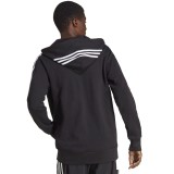 Ανδρική Ζακέτα Μαύρη - adidas Sportswear Essentials French Terry 3-Stripes Εικόνα 0