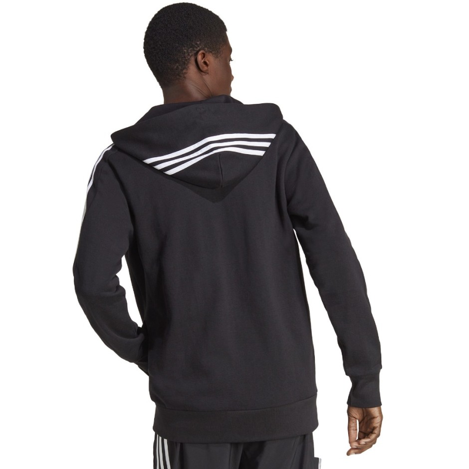Ανδρική Ζακέτα Μαύρη - adidas Sportswear Essentials French Terry 3-Stripes