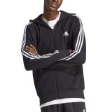 Ανδρική Ζακέτα Μαύρη - adidas Sportswear Essentials French Terry 3-Stripes Εικόνα 1