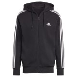Ανδρική Ζακέτα Μαύρη - adidas Sportswear Essentials French Terry 3-Stripes Εικόνα 2
