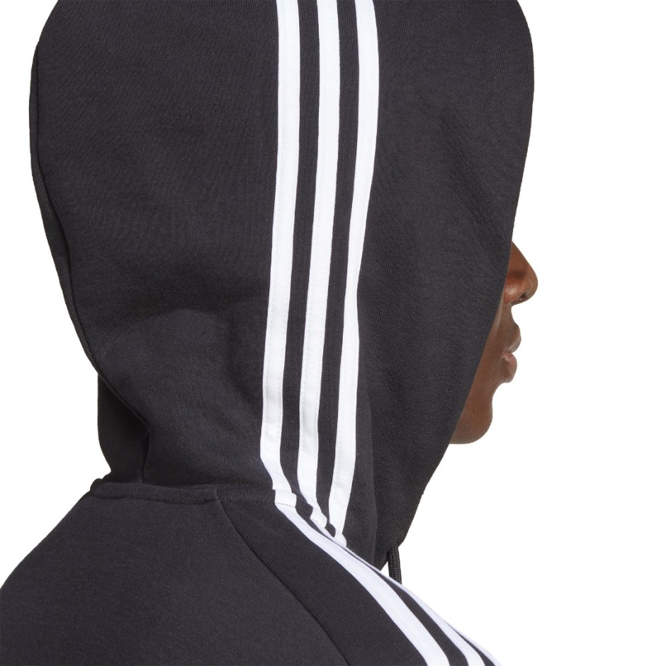 Ανδρική Ζακέτα Μαύρη - adidas Sportswear Essentials French Terry 3-Stripes